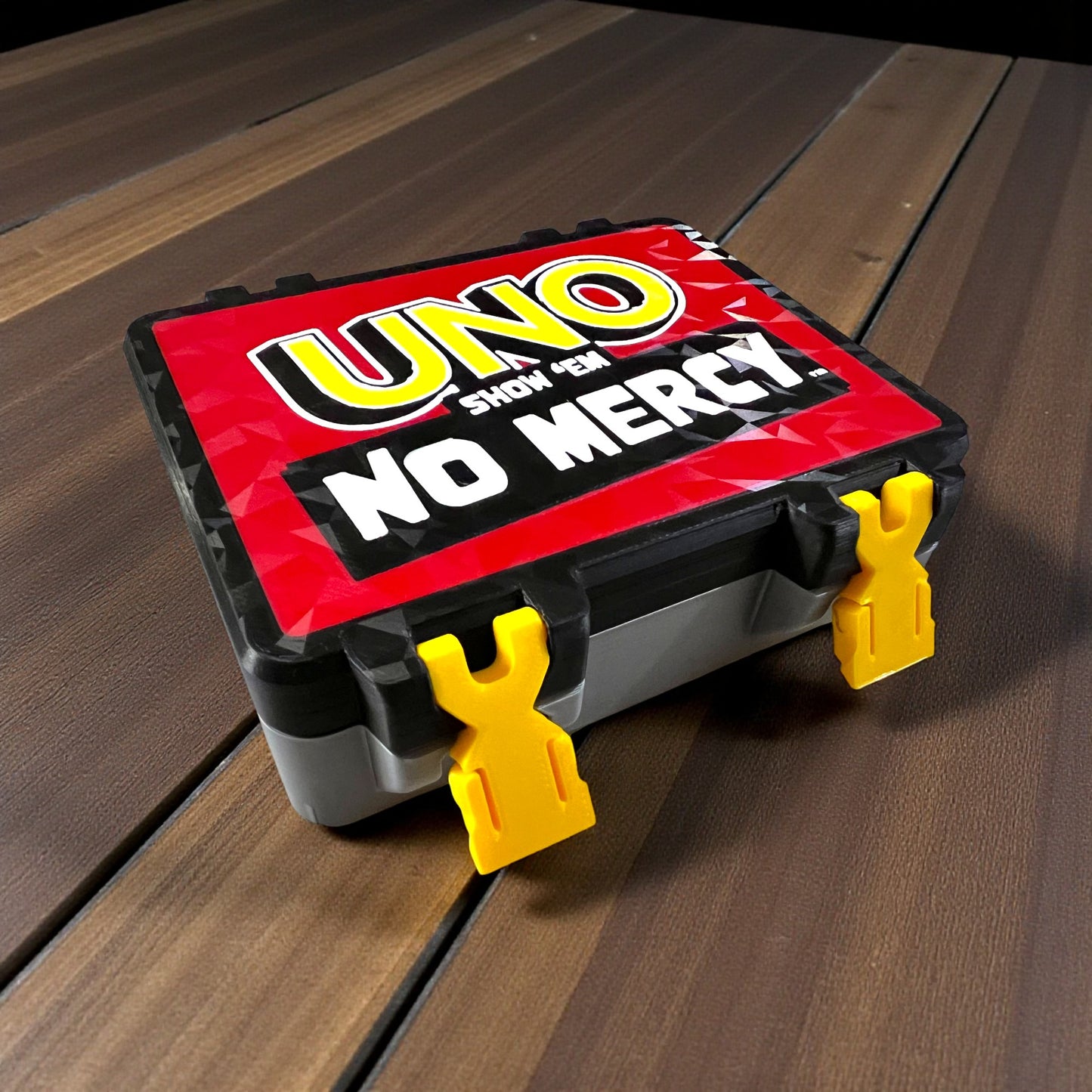UNO Show ’Em No Mercy Storage Box - Multicolor Card Deck Organizer Case Shop Sentosa
