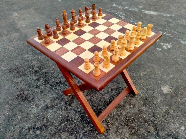 Handmade Wooden Chess Table Shop Sentosa