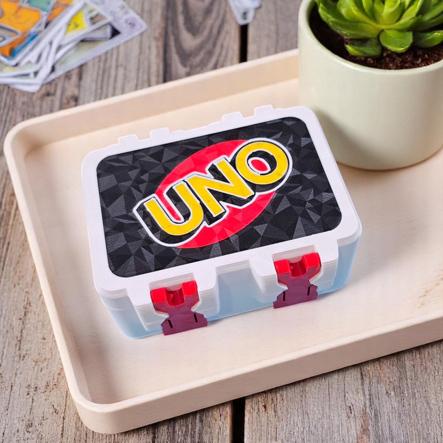 Uno Storage Case With Tray Inside & Snap On Locks Storage Box Only Shop Sentosa