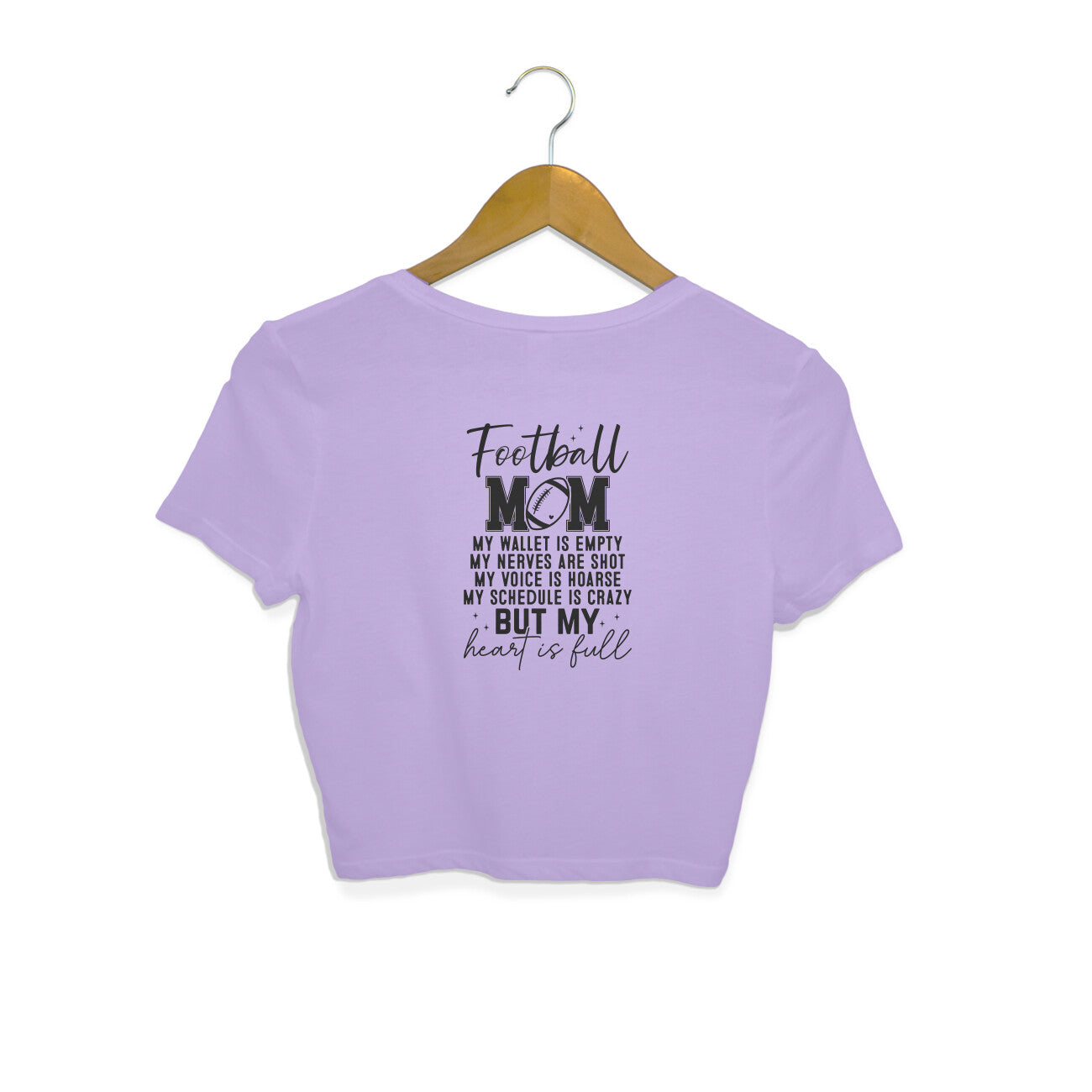 Football Mom Crop Top Printrove