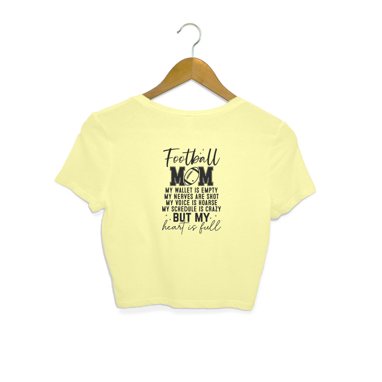 Football Mom Crop Top Printrove