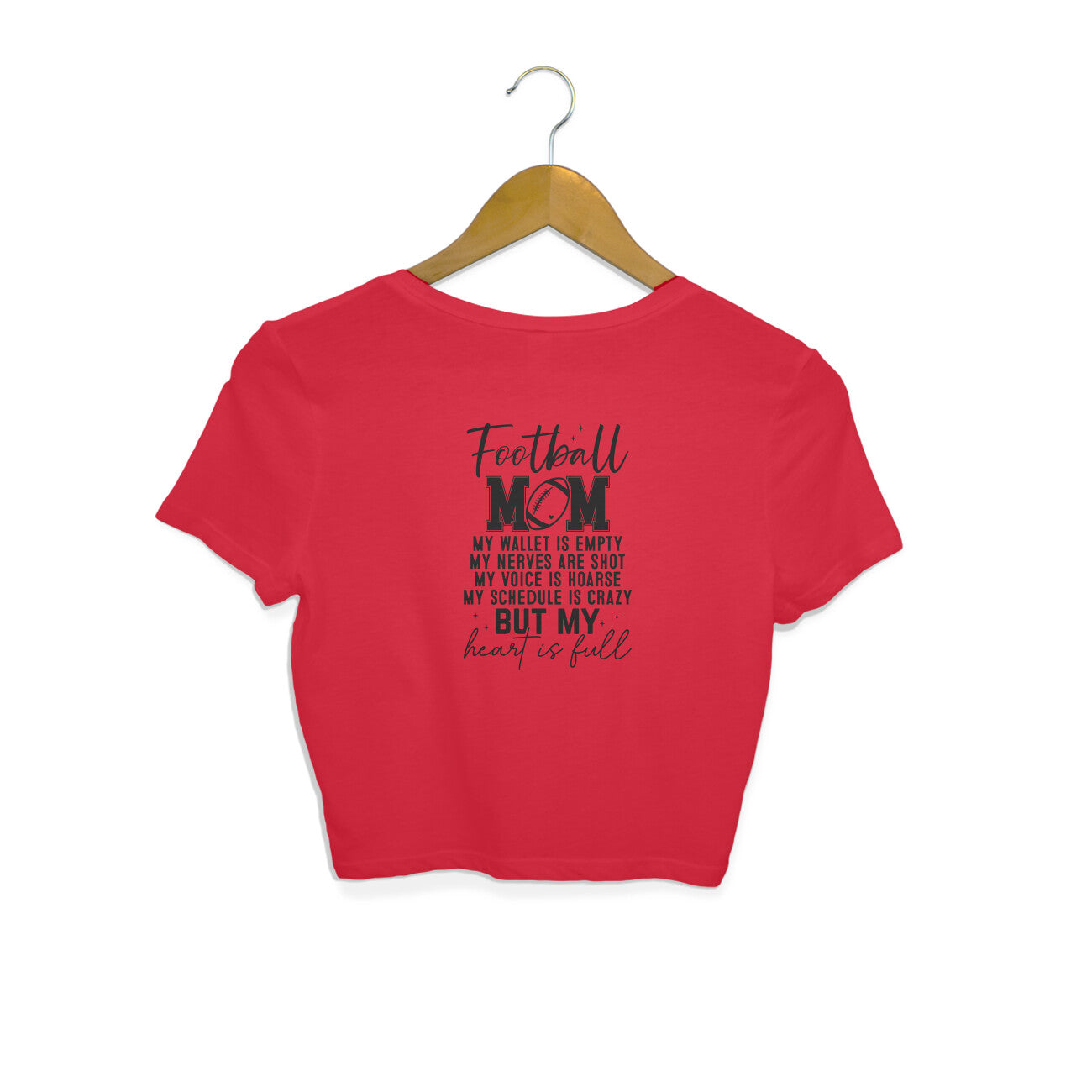 Football Mom Crop Top Printrove