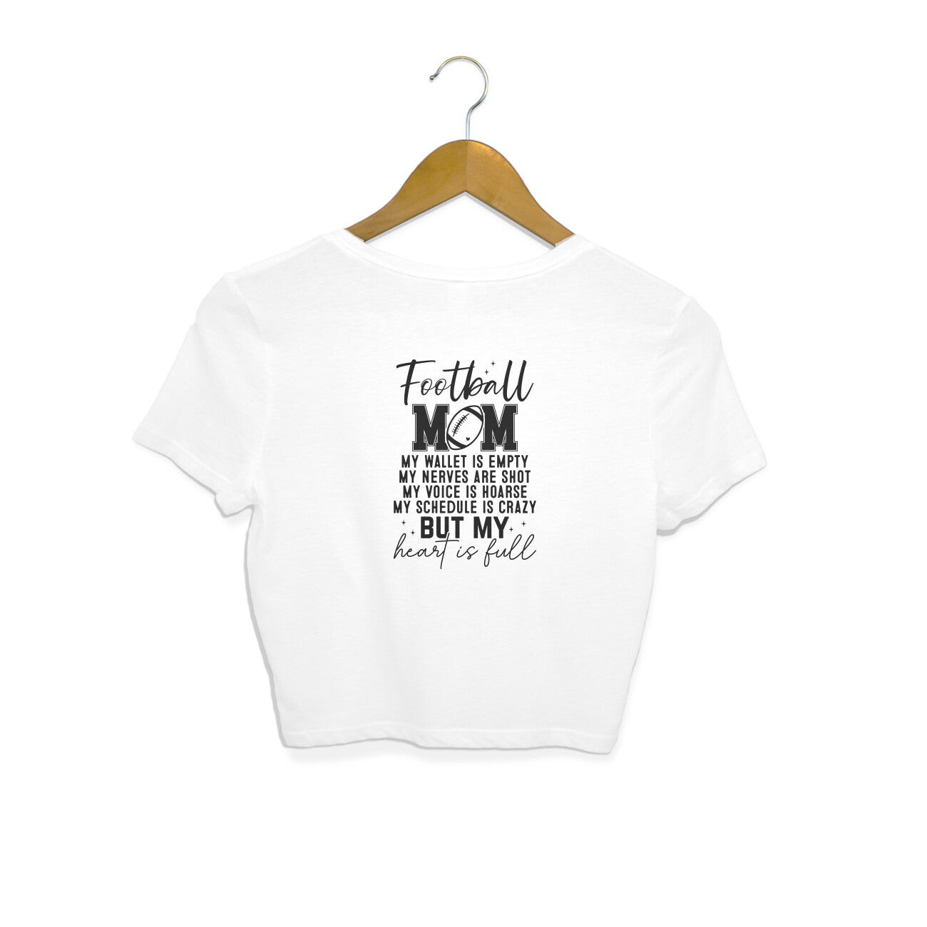 Football Mom Crop Top Printrove