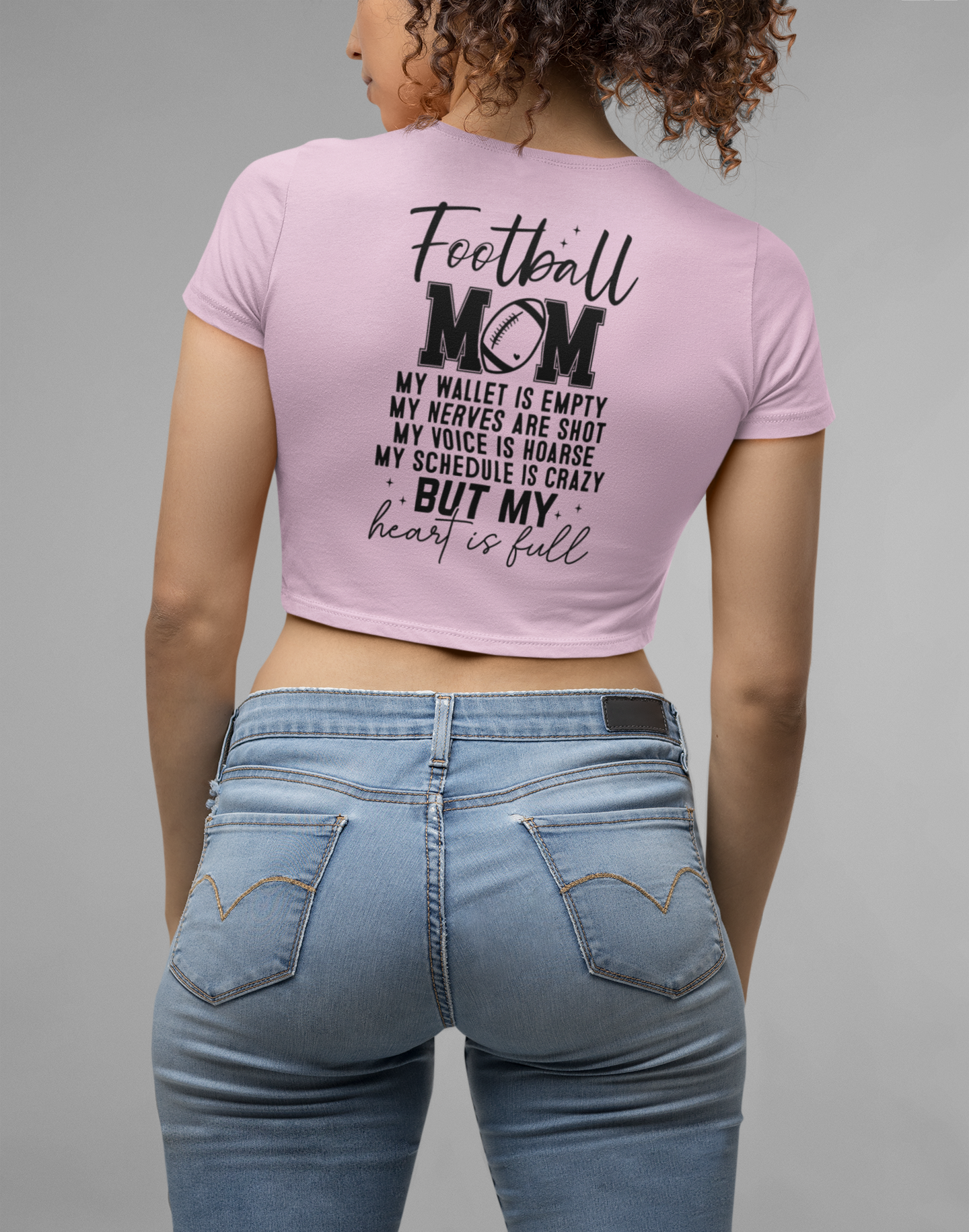 Football Mom Crop Top Printrove