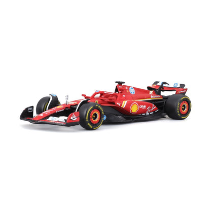 Bburago Formula 1 Racing - Ferrari SF-24 #16 Charles Leclerc - 1:43 Scale Official Licensed Model (with Display Case & Stand) 18-36844L Bburago