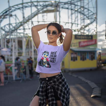 Giving A Duck Crop Top Printrove