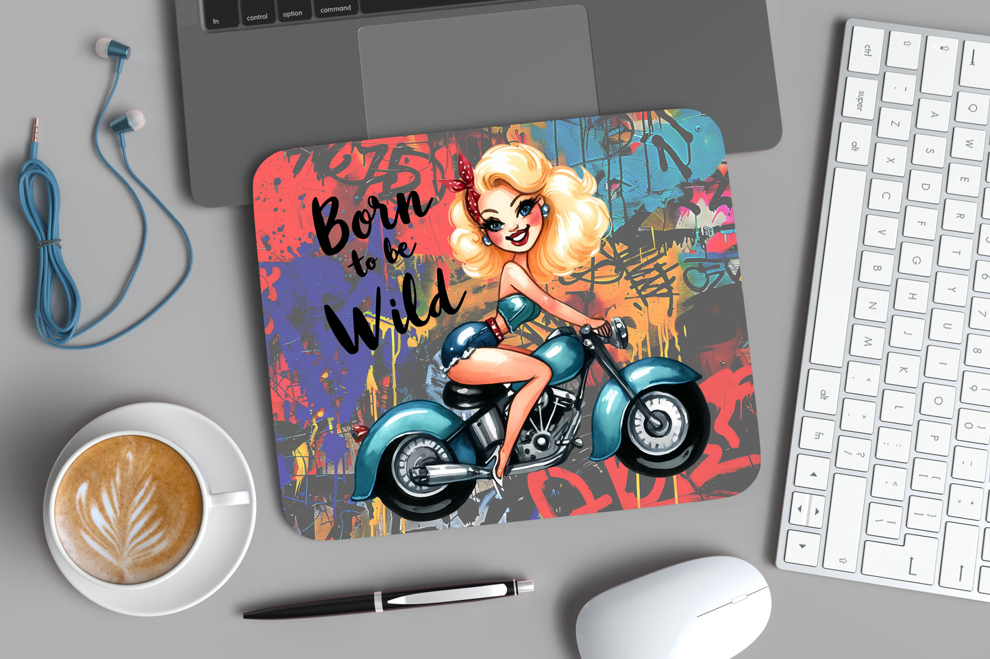 Born To Be Wild - Mouse Pad Regular (9" by 7.5") Shop Sentosa