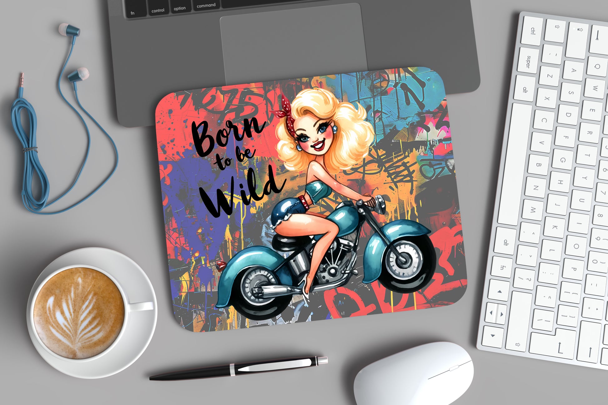 Born To Be Wild - Mouse Pad Regular (9" by 7.5") Shop Sentosa