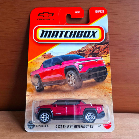 '24 Chevy Silverado EV - Hot Wheels Matchbox Series (108/125) - 30782 Series (2025 Edition) Mattel