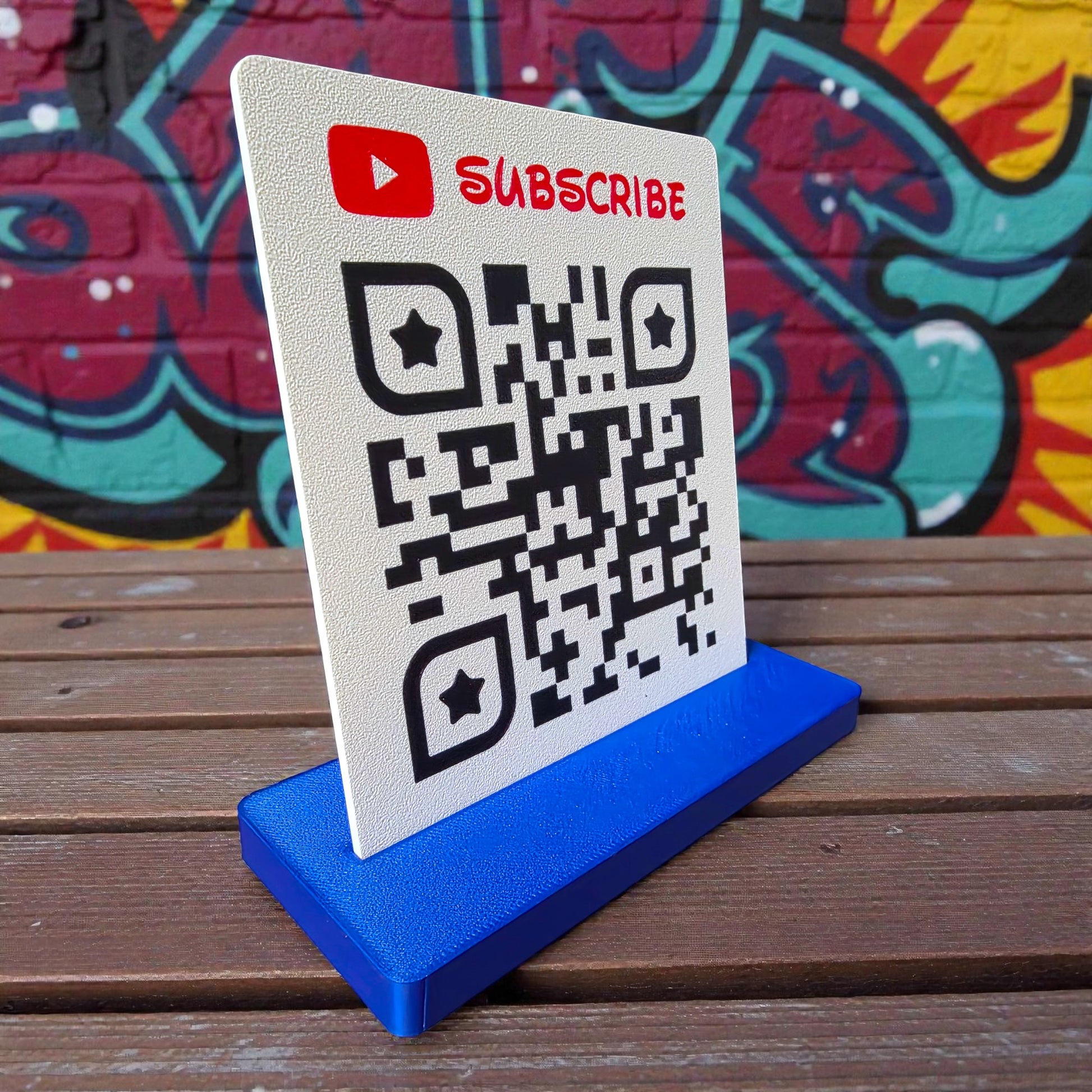 Custom QR Code Stand - YouTube Channel Subscribe Sentosa