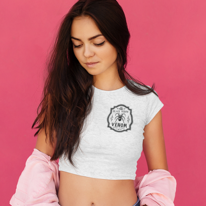 Black Widow Venom Crop Top Printrove