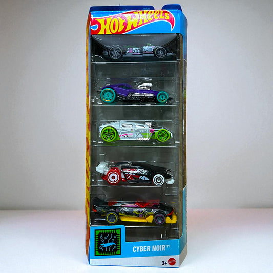 Hot Wheels Pack of 5 - JBJ81 Series - Cyber Noir Edition (2025) Mattel