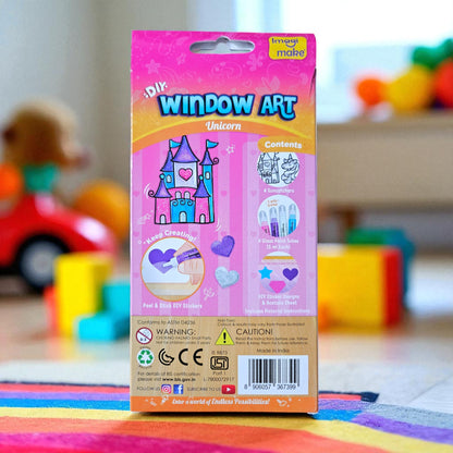 DIY Space Glass Painting Kit for Kids – Window Art Craft Set with Suncatchers, Glass Paint Tubes, Stickers & Acetate Sheet Shop Sentosa