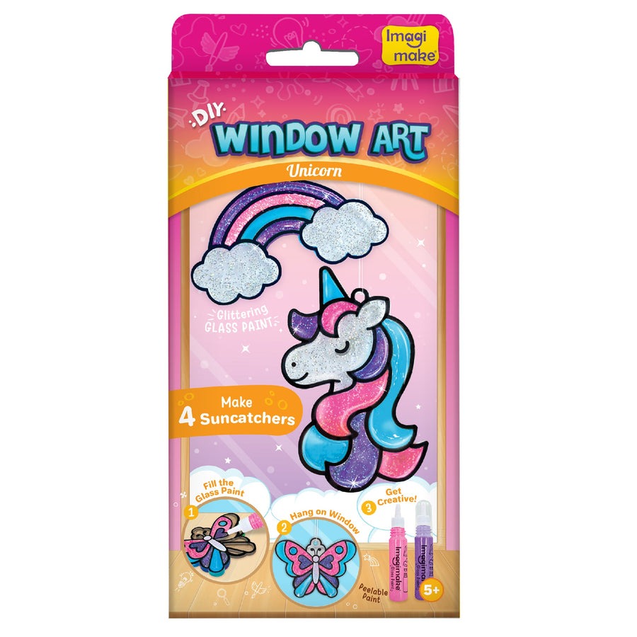 DIY Space Glass Painting Kit for Kids – Window Art Craft Set with Suncatchers, Glass Paint Tubes, Stickers & Acetate Sheet Shop Sentosa