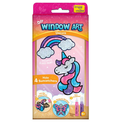 DIY Space Glass Painting Kit for Kids – Window Art Craft Set with Suncatchers, Glass Paint Tubes, Stickers & Acetate Sheet Shop Sentosa