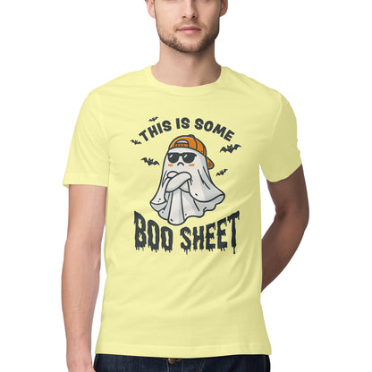 This Is Some Boo Sheet Butter Yellow Printrove
