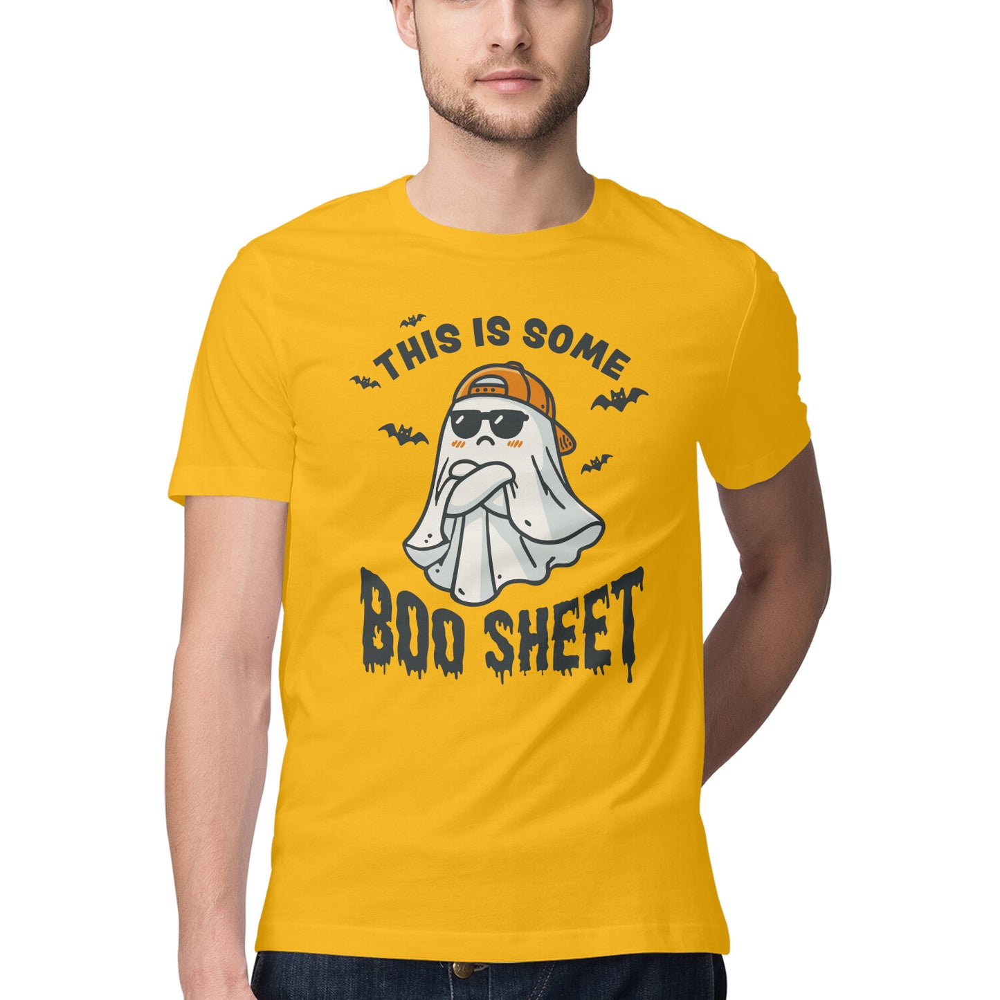This Is Some Boo Sheet Golden Yellow Printrove