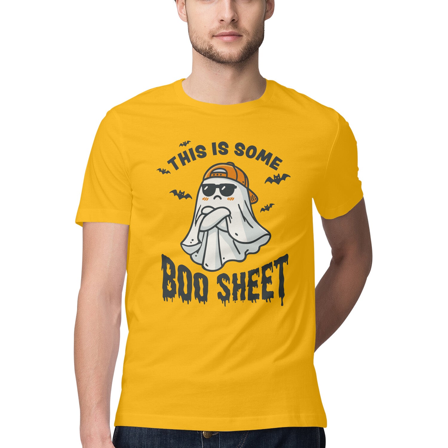 This Is Some Boo Sheet Golden Yellow Printrove