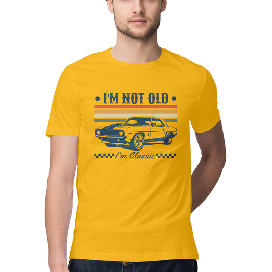I'm Not Old I'm Classic T-Shirt Golden Yellow Printrove