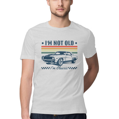 I'm Not Old I'm Classic T-Shirt Melange Grey Printrove