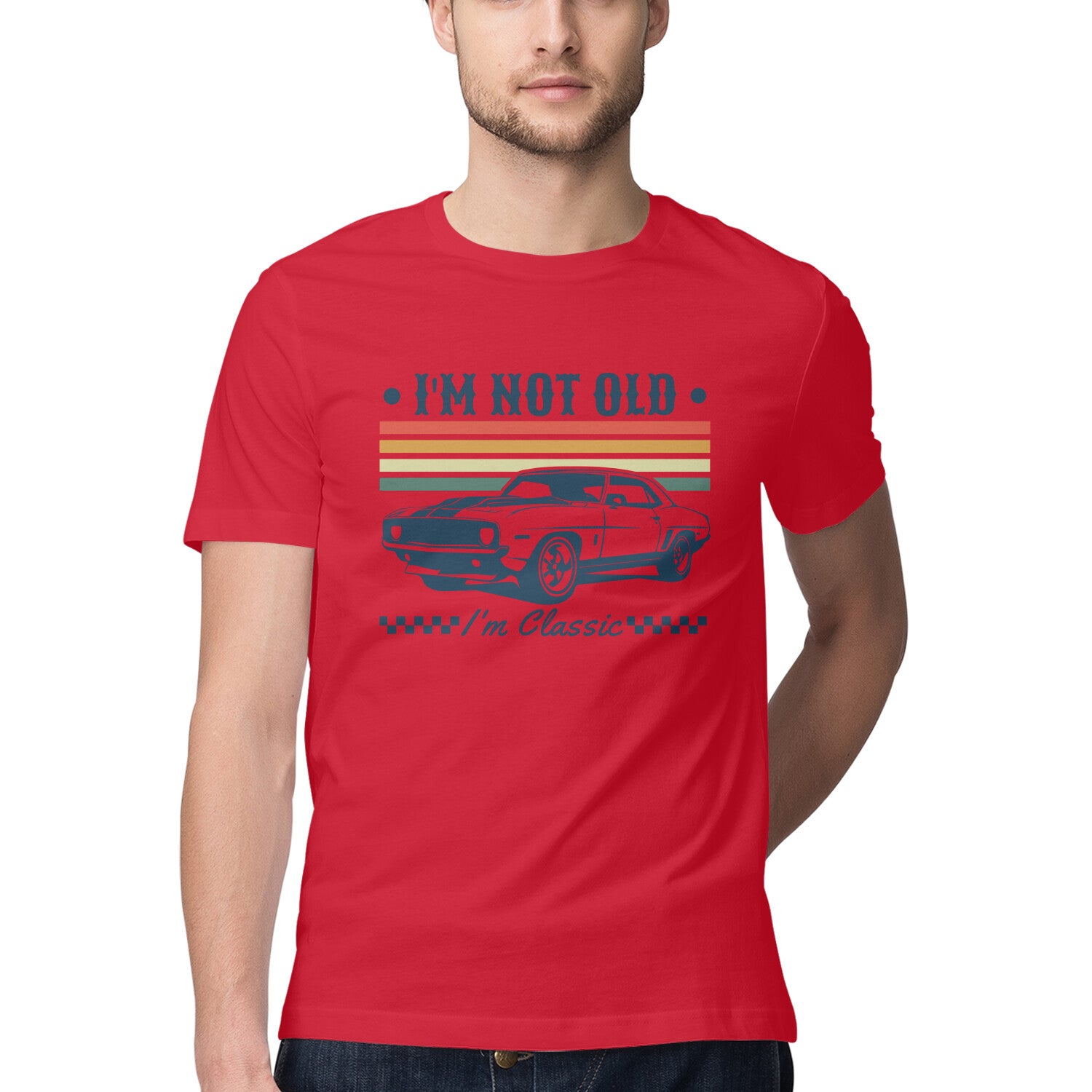 I'm Not Old I'm Classic T-Shirt Red Printrove