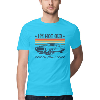 I'm Not Old I'm Classic T-Shirt Sky Blue Printrove