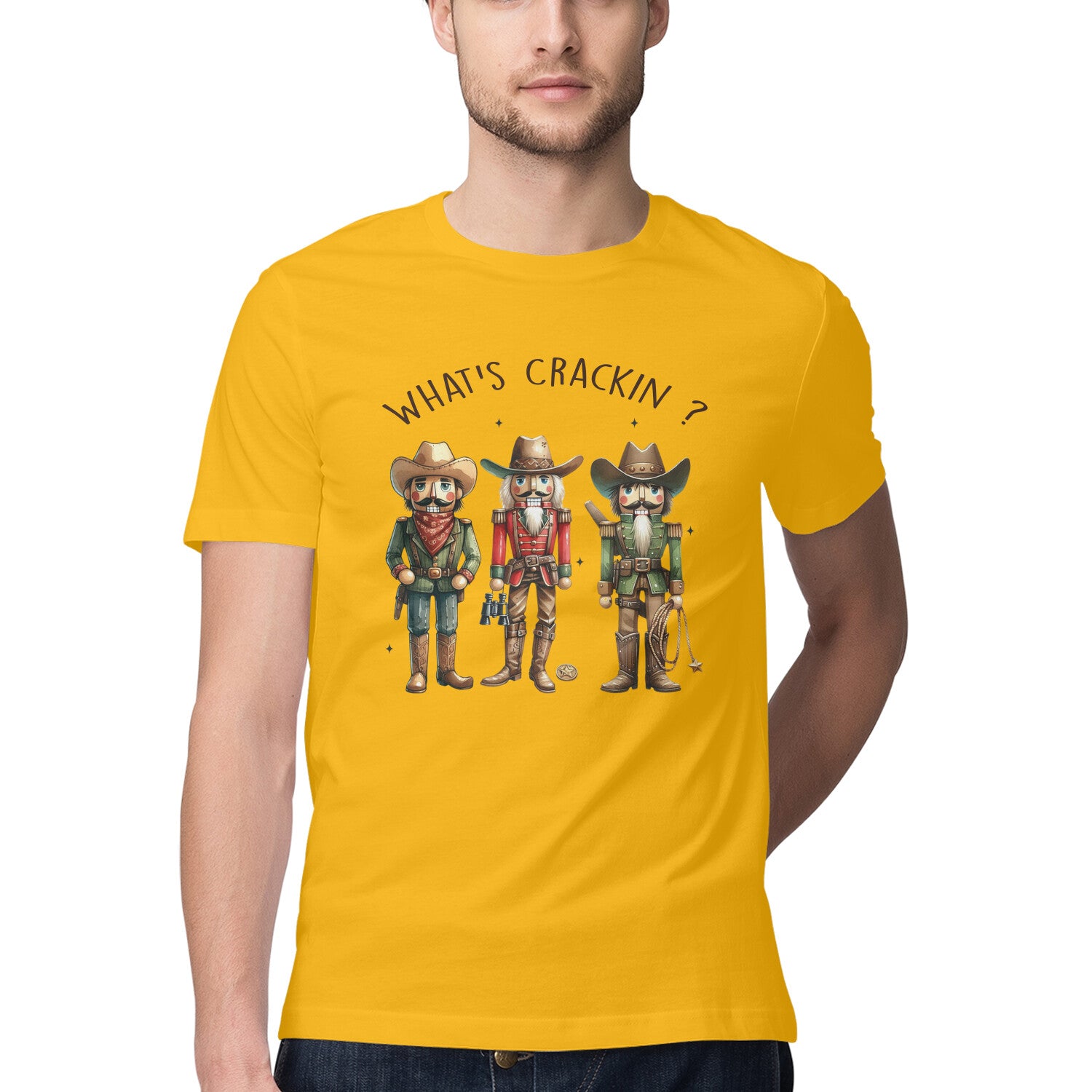 What's Crakin T-Shirt Golden Yellow Printrove