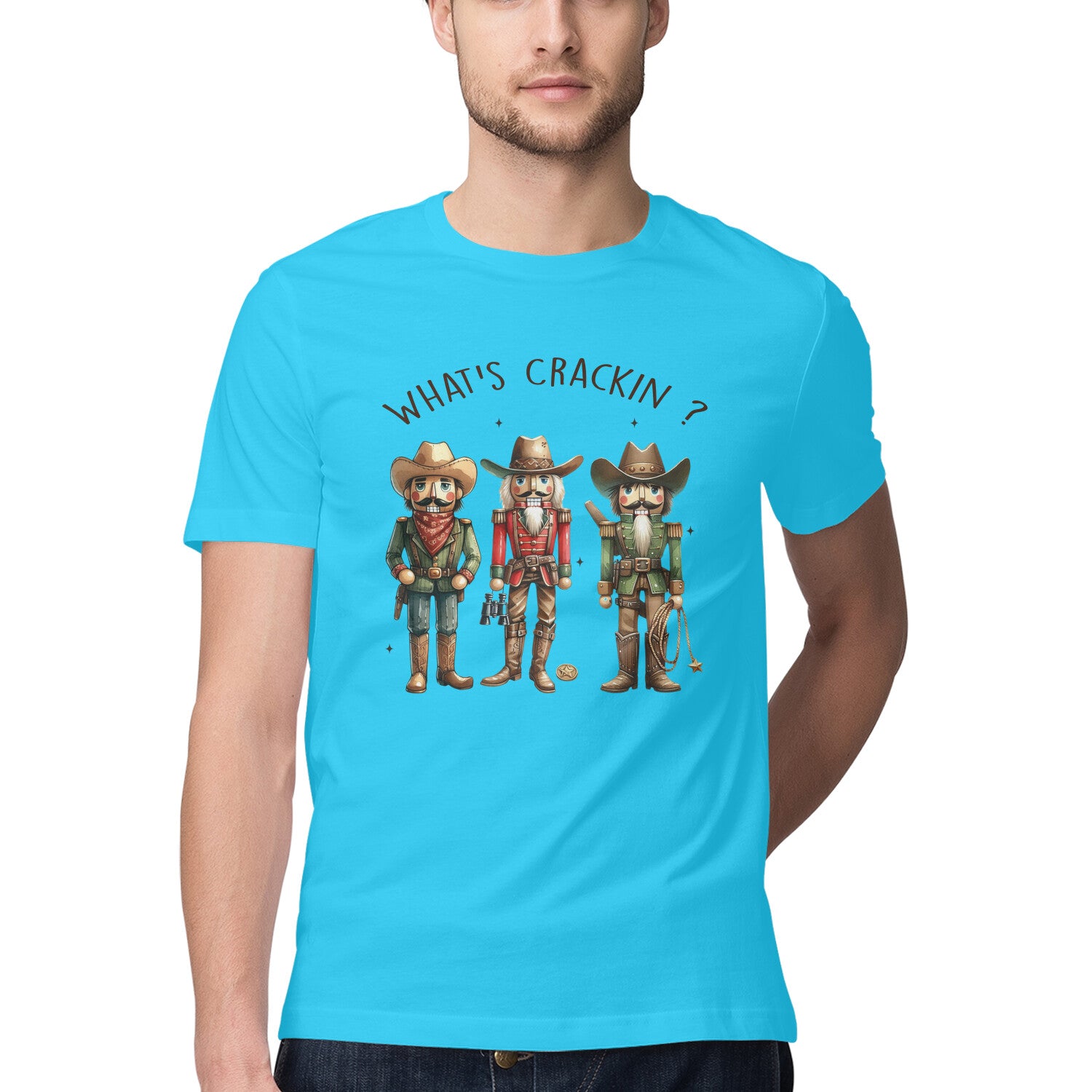 What's Crakin T-Shirt Sky Blue Printrove