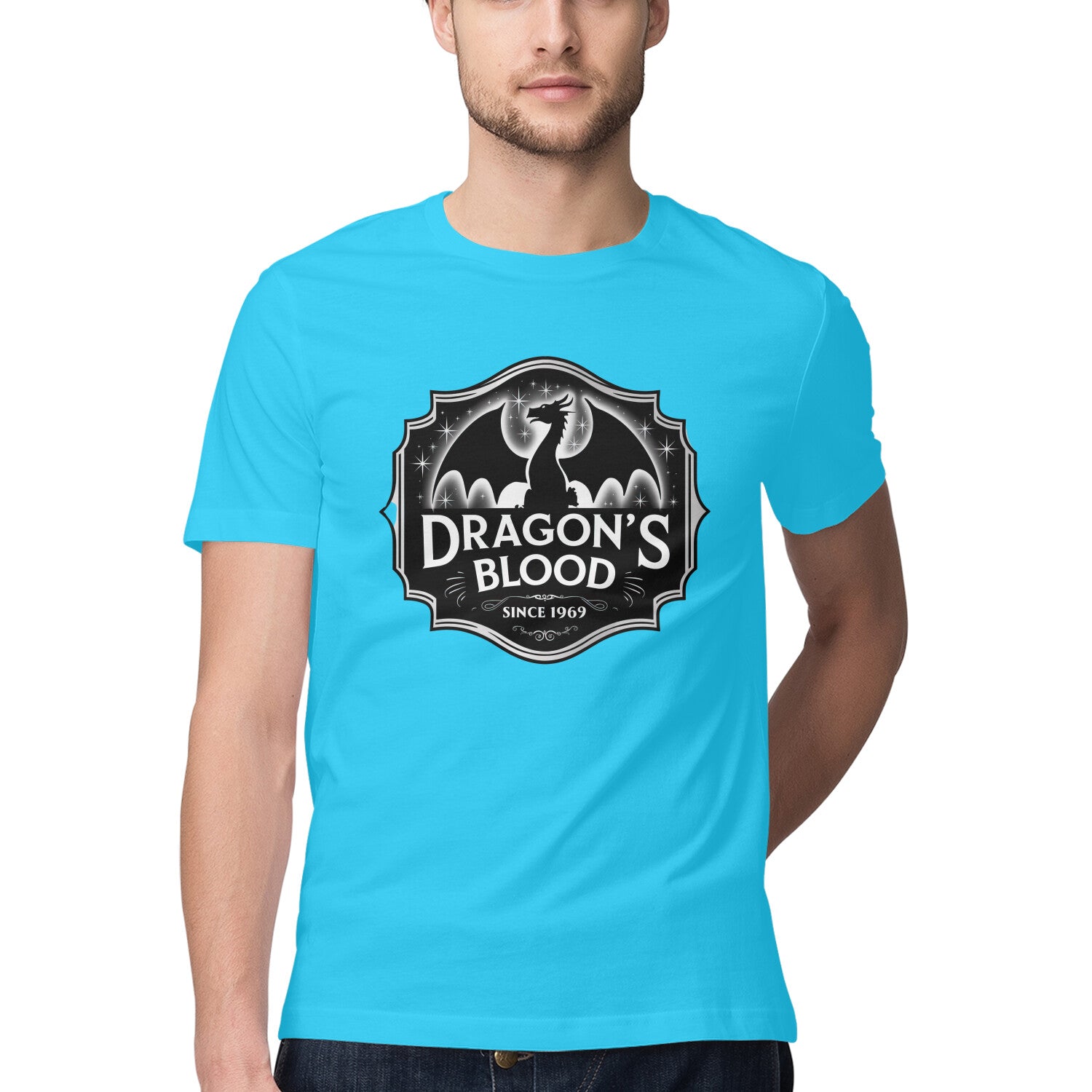 Dragon's Blood T-Shirt Sky Blue Printrove