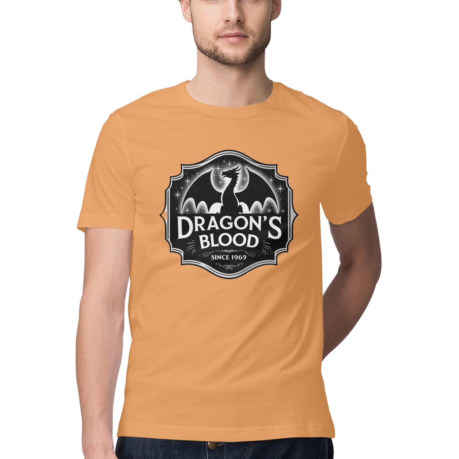 Dragon's Blood T-Shirt Mustard Yellow Printrove