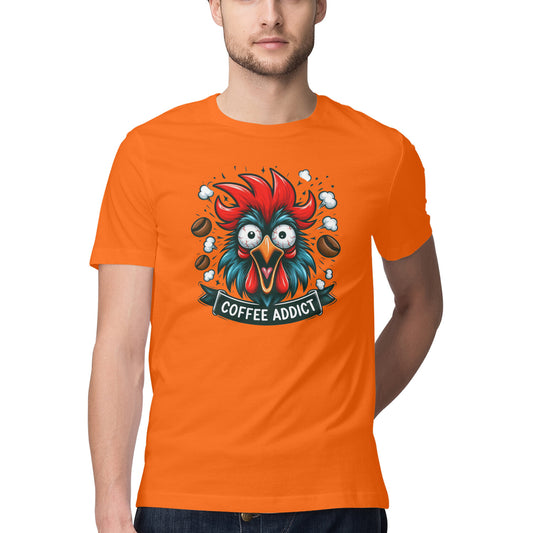 Coffee Addict T-Shirt Orange Printrove