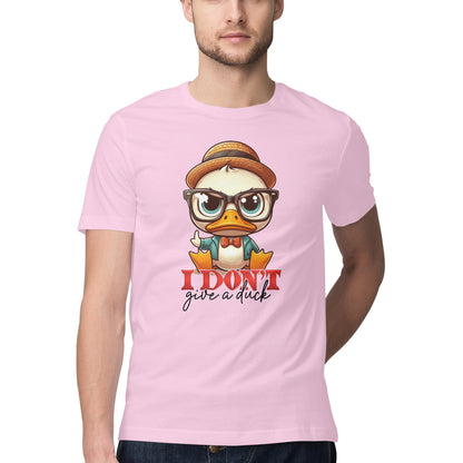 I Don't Give A Duck T-Shirt Light Pink Printrove