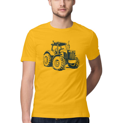 Monster Tractor T-Shirt Golden Yellow Printrove