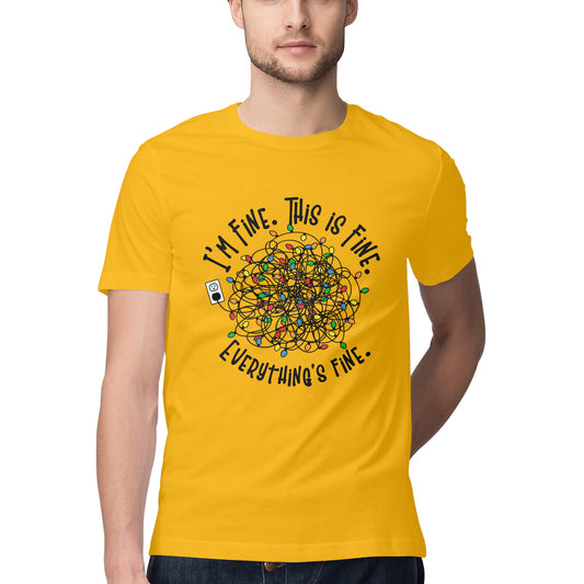 Everything's Fine T-Shirt Golden Yellow Printrove