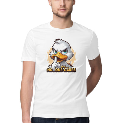 Shh No One Cares T-Shirt White Printrove
