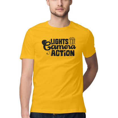 Lights Camera Action Golden Yellow Printrove