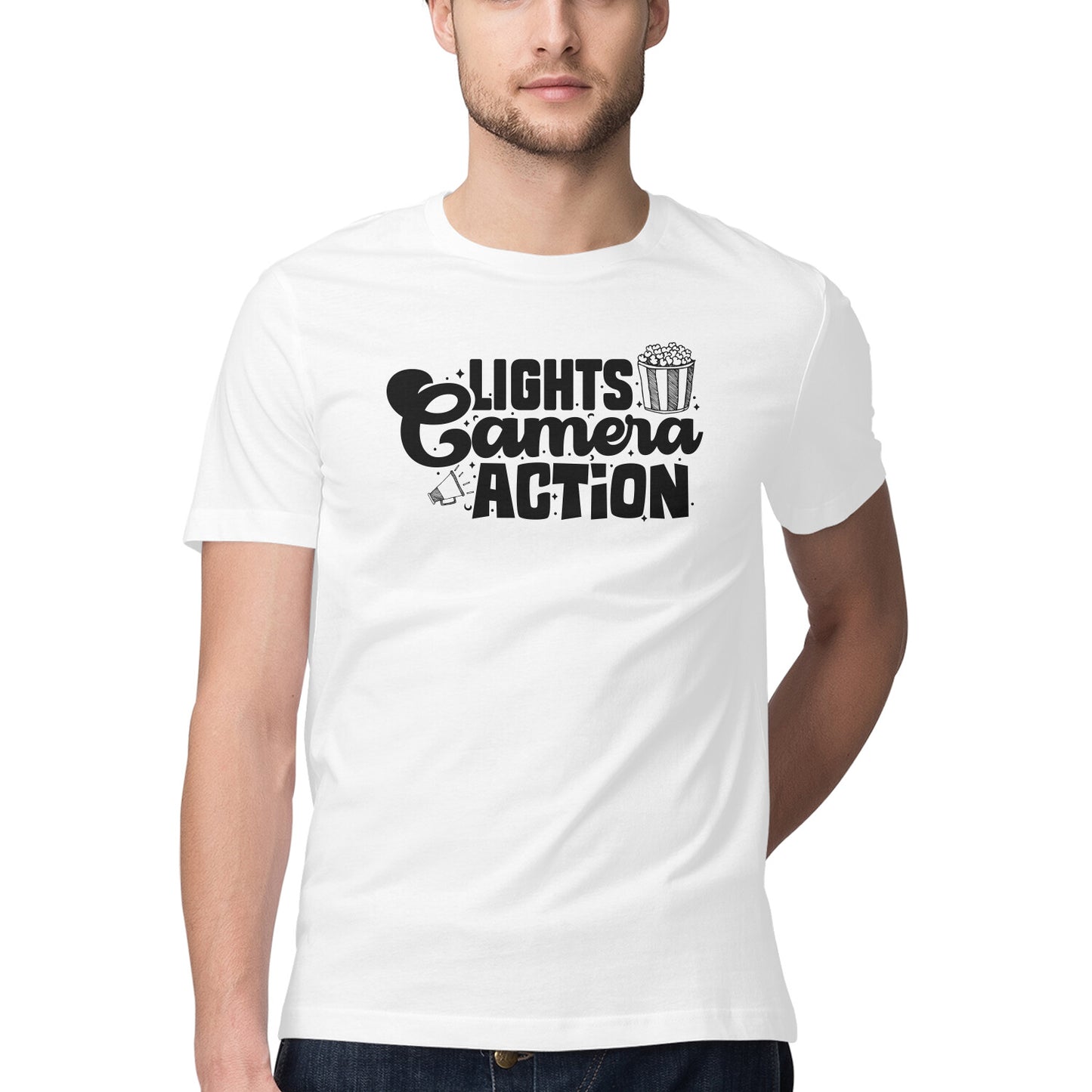 Lights Camera Action White Printrove