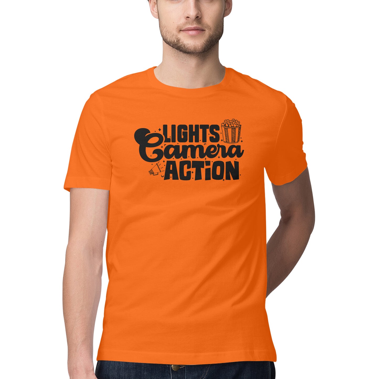 Lights Camera Action Orange Printrove