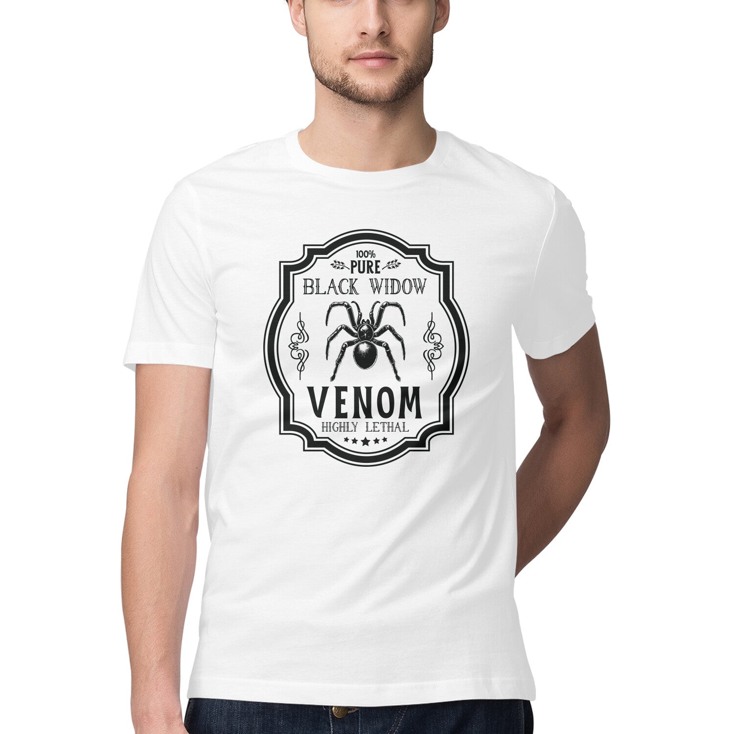 Black Widow Venom T-Shirt White Printrove