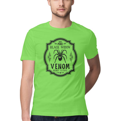 Black Widow Venom T-Shirt Liril Green Printrove