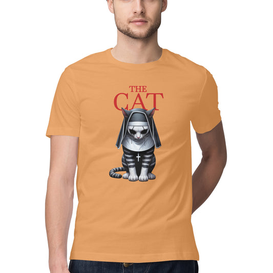The Cat Nun T-Shirt Mustard Yellow Printrove