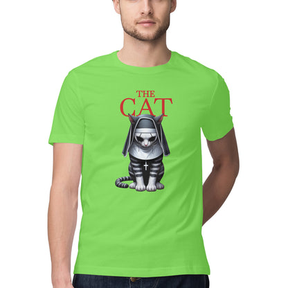 The Cat Nun T-Shirt Liril Green Printrove