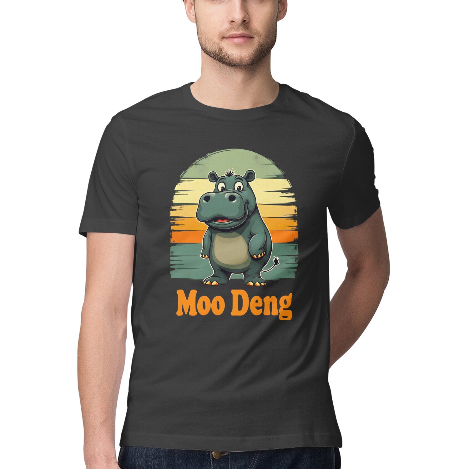 Moo Deng T-Shirt Black Printrove
