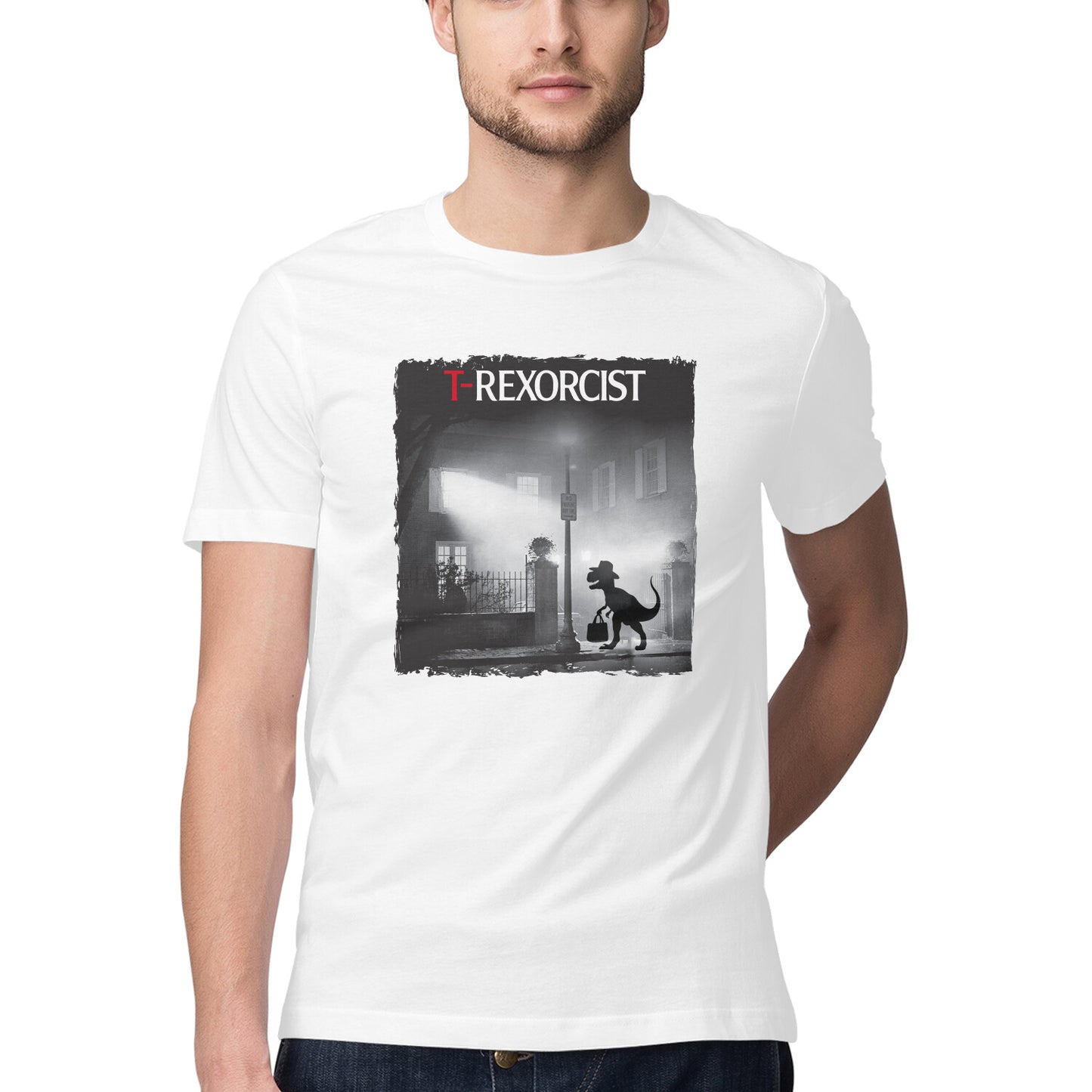 T-Rexorcist T-Shirt White Printrove