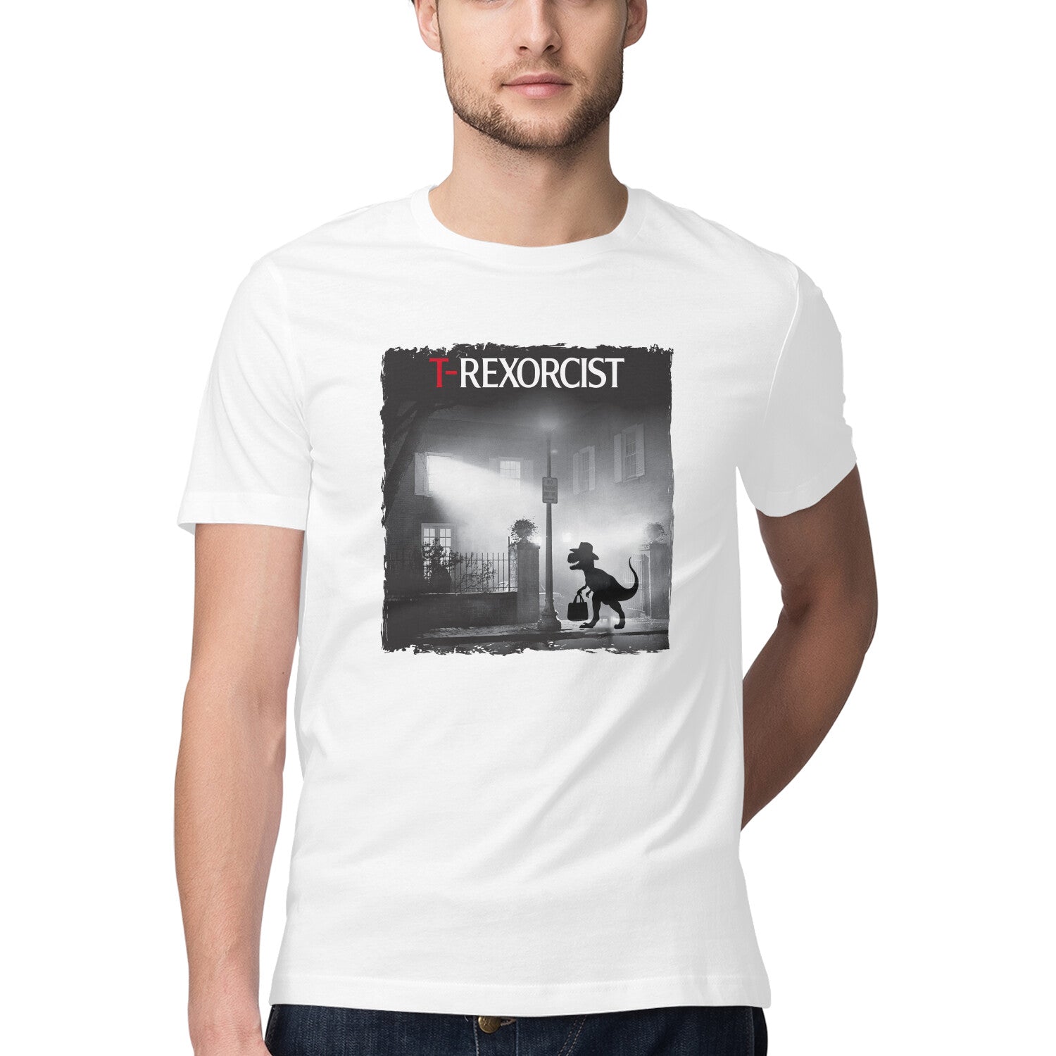 T-Rexorcist T-Shirt White Printrove