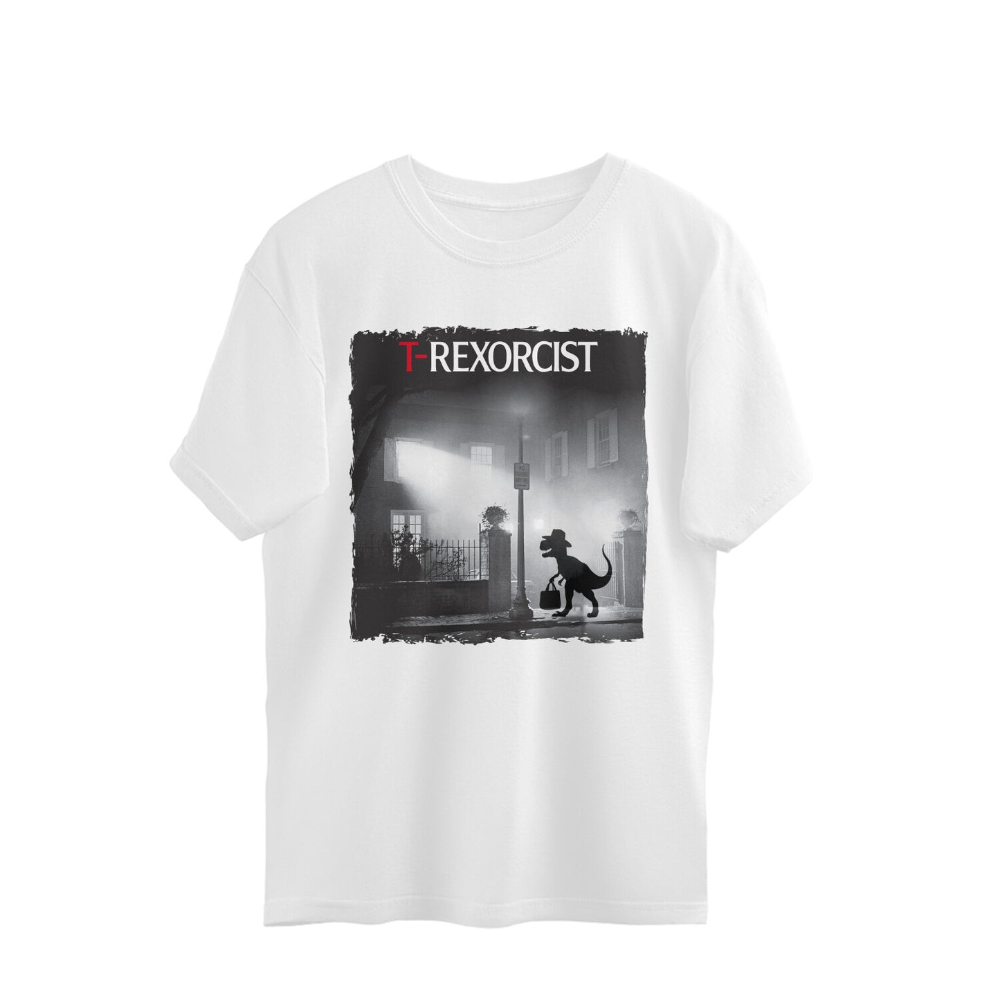 T-Rexorcist Oversized T-Shirt White Printrove