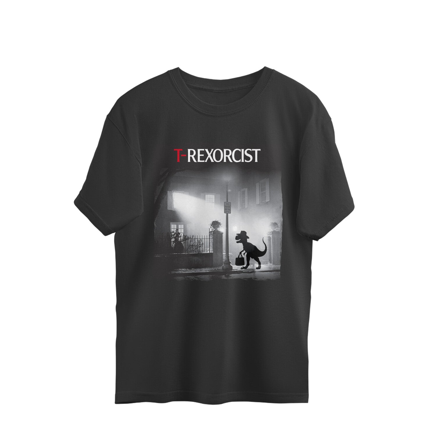 T-Rexorcist Oversized T-Shirt Black Printrove