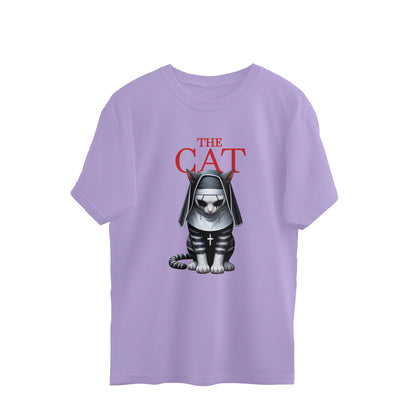 The Cat Nun Oversized T-Shirt Iris Lavender Printrove