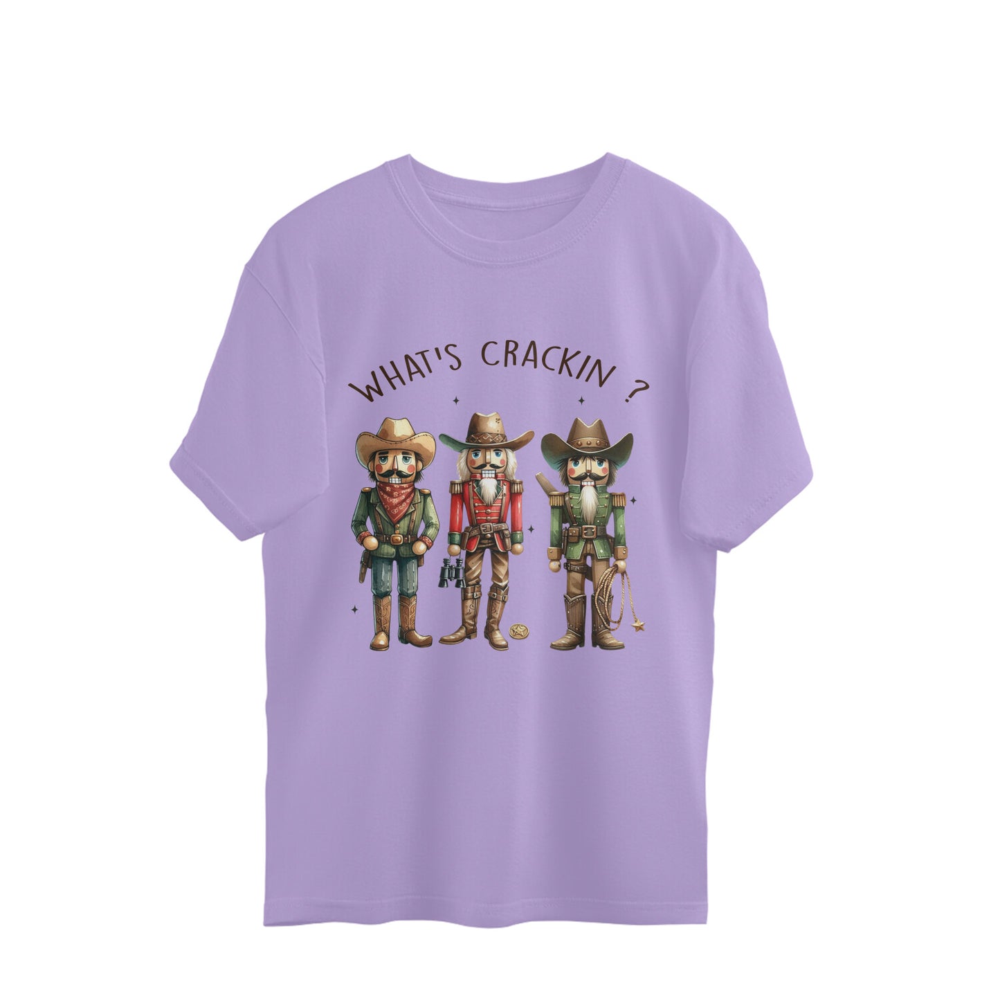 What's Crackin Oversized T-Shirt Iris Lavender Printrove