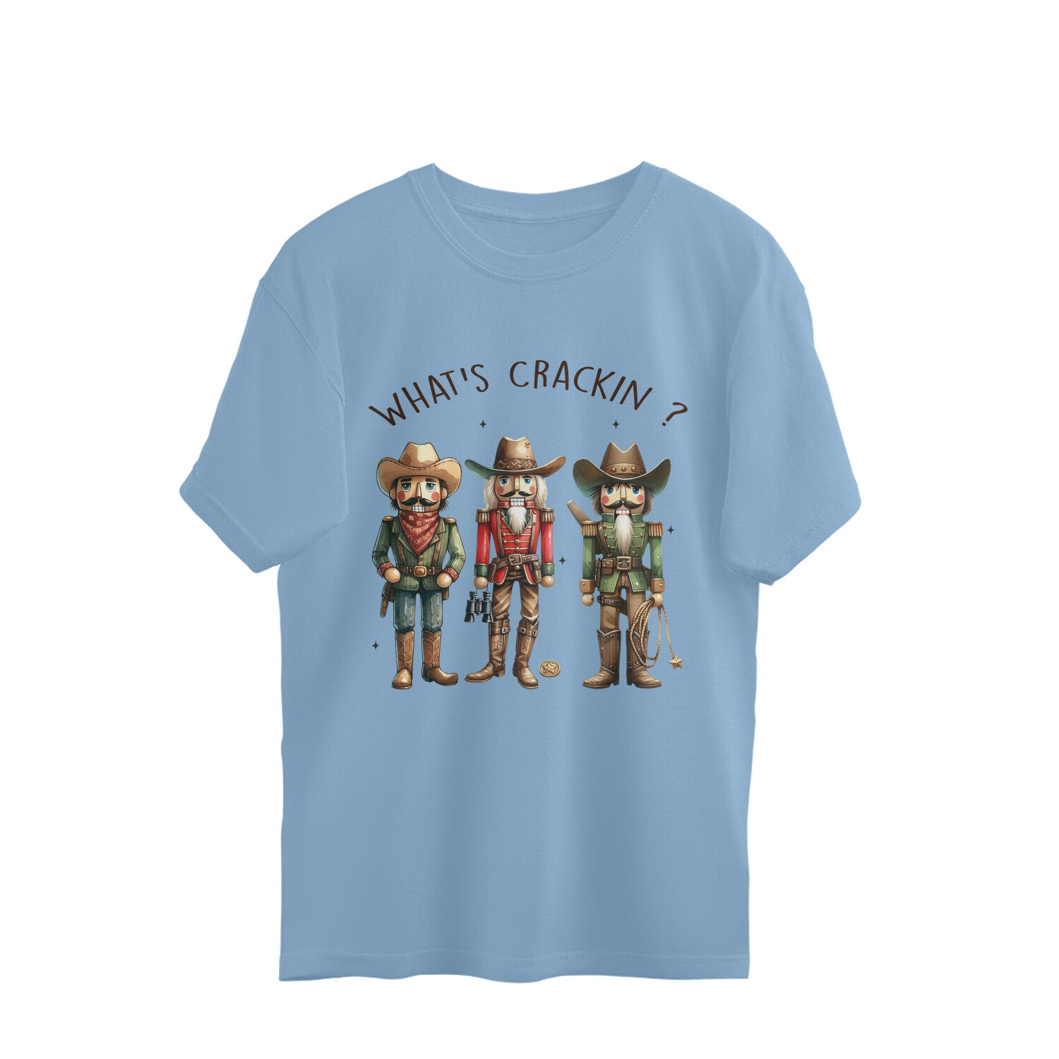 What's Crackin Oversized T-Shirt Baby Blue Printrove